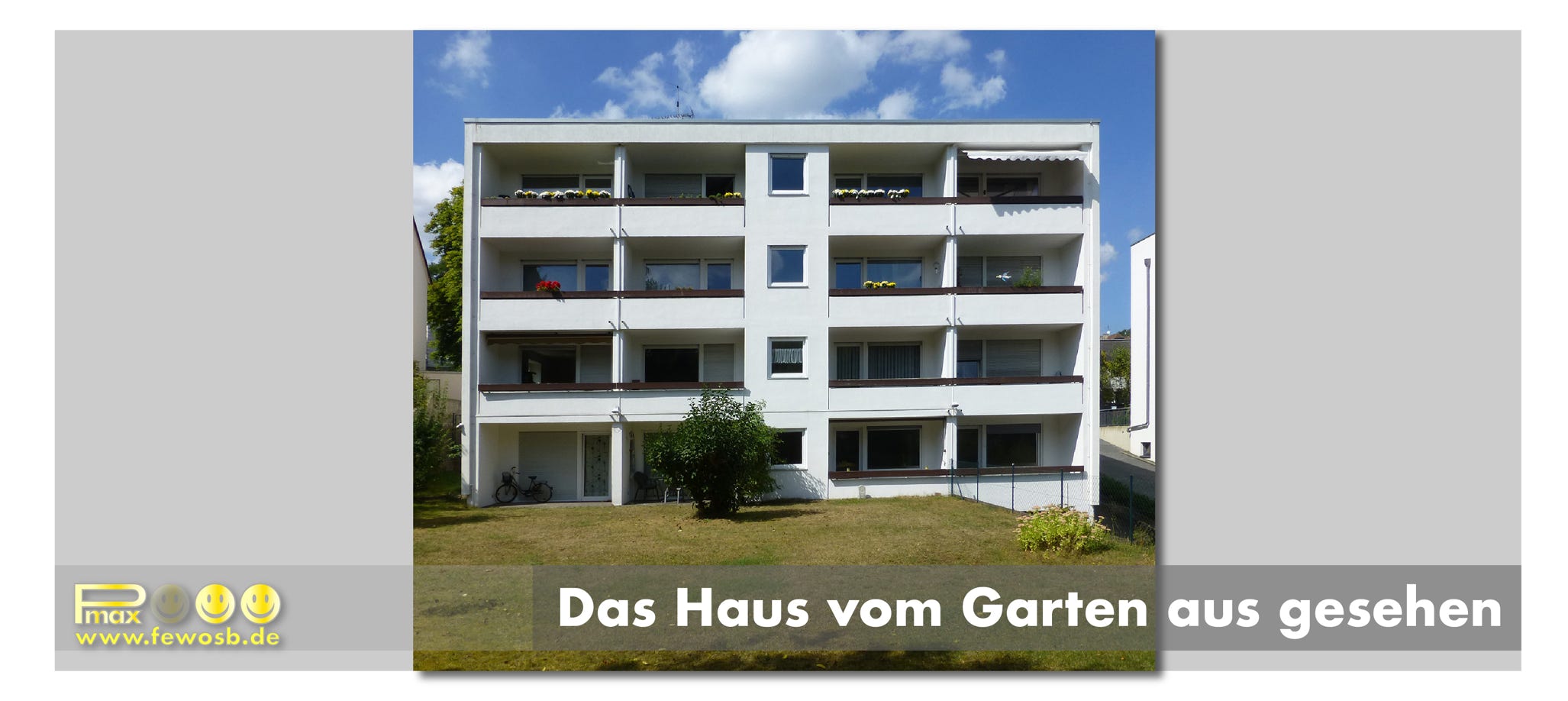 Das Haus liegt im Grünen in einer des besten Lagen von Saarbrücken: Im Stadteil Alt-Saarbrücken. Die Ferienwohnung liegt auf der Rückseite, in Richtung Garten